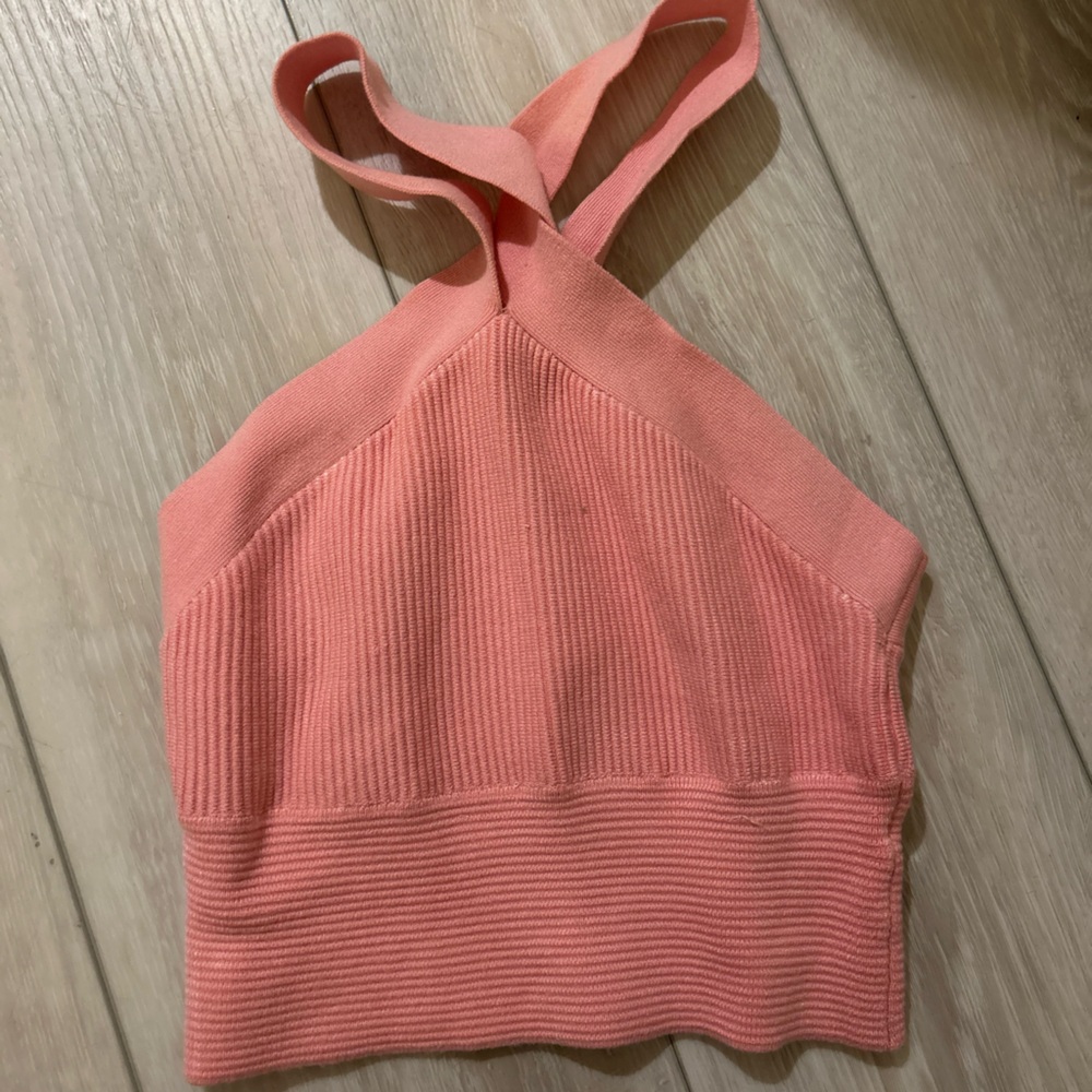 Abercrombie & Fitch Coral Knit Top
